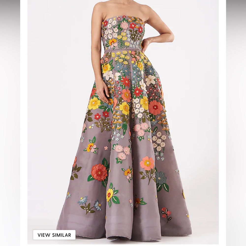 Sahil Kochhar strapless gown